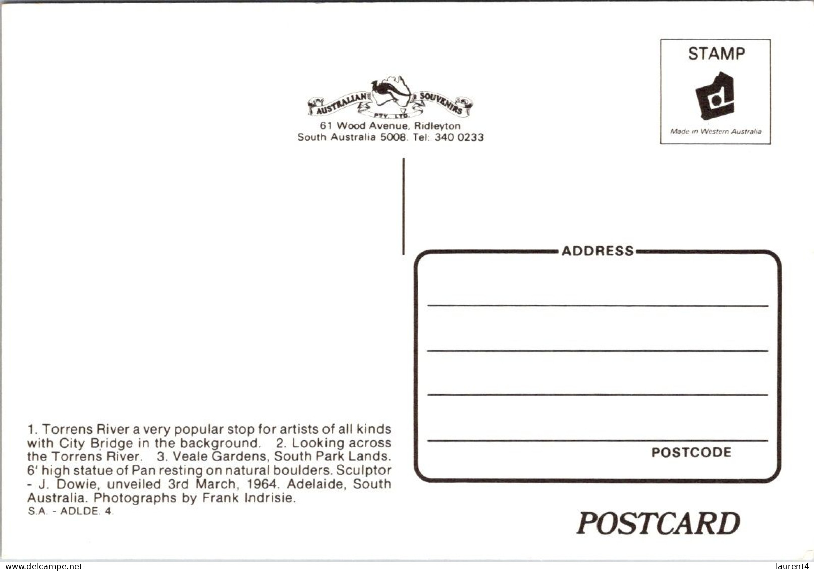 14-5-2024 (5 Z 1) Australia  (not Posted) SA - Adelaide - Adelaide