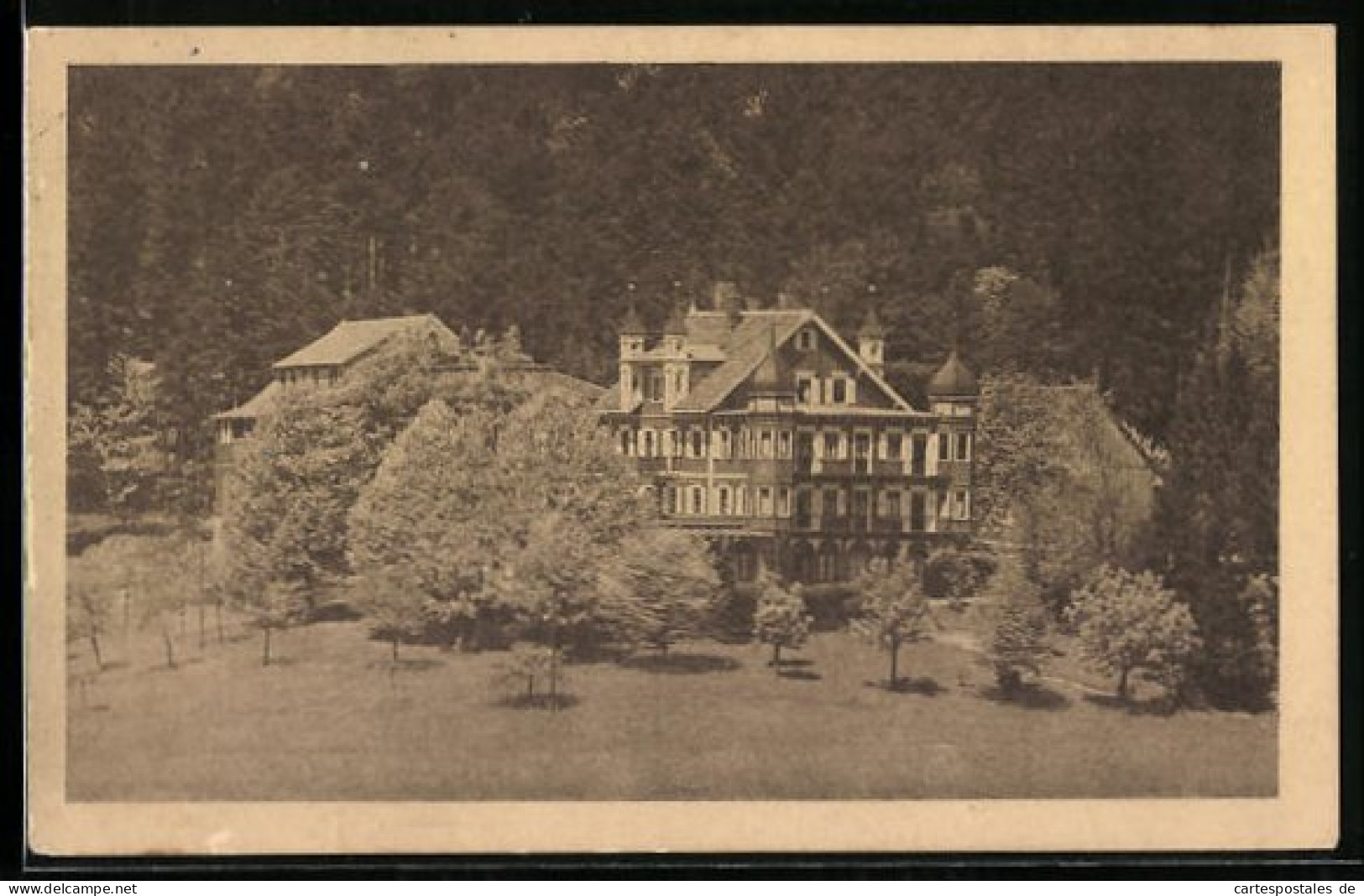 AK Herrenalb, Hotel Falkenburg Aus Der Vogelschau  - Bad Herrenalb