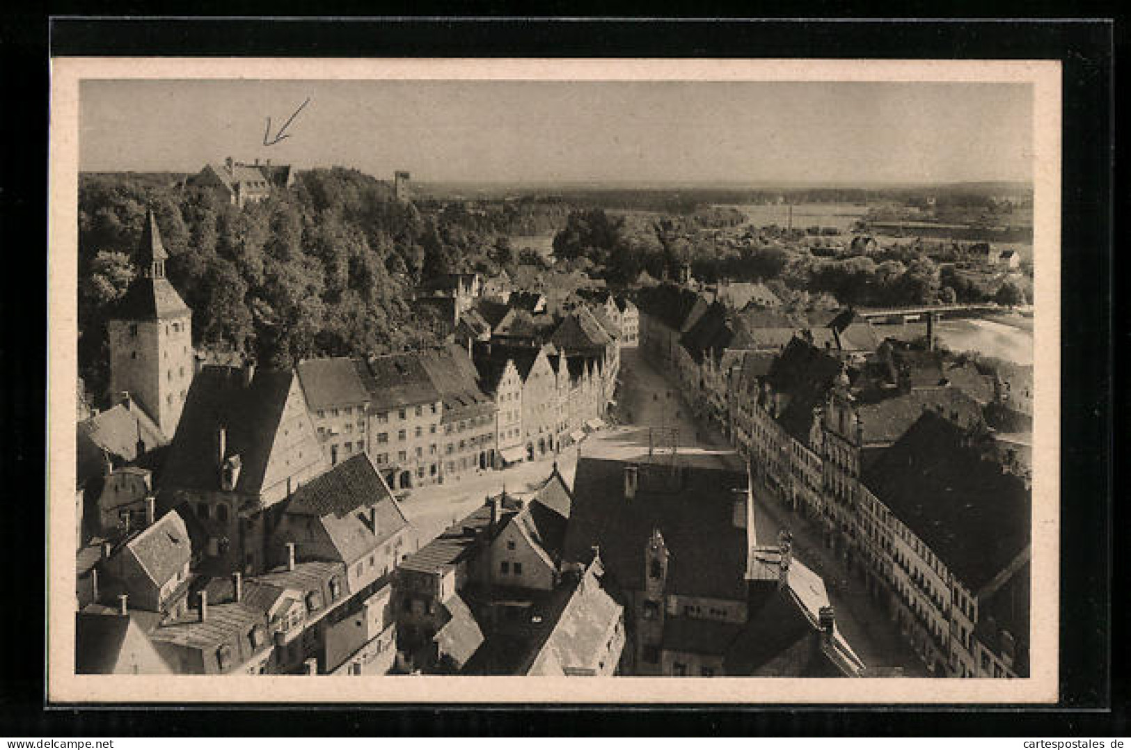 AK Landsberg /Lech, Teilansicht Aus Der Vogelschau  - Landsberg