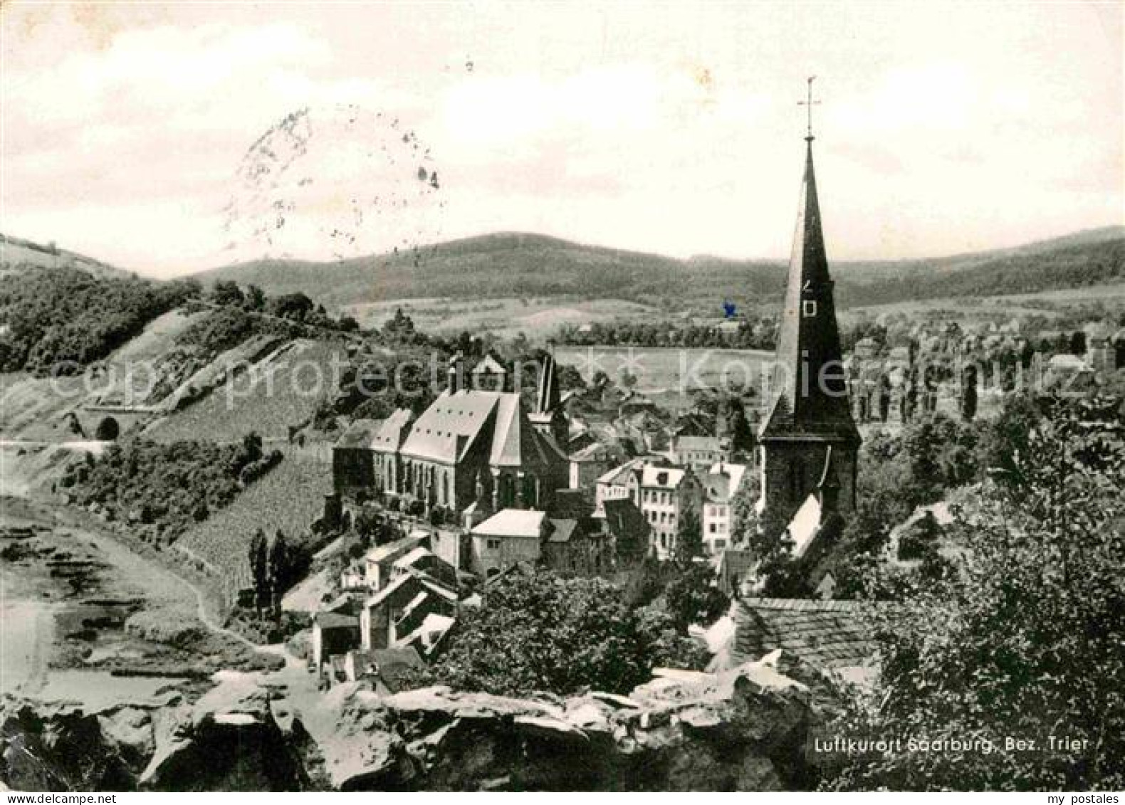 72811642 Saarburg Saar Ortsansicht Luftkurort Mit Kirche Saarburg - Saarburg