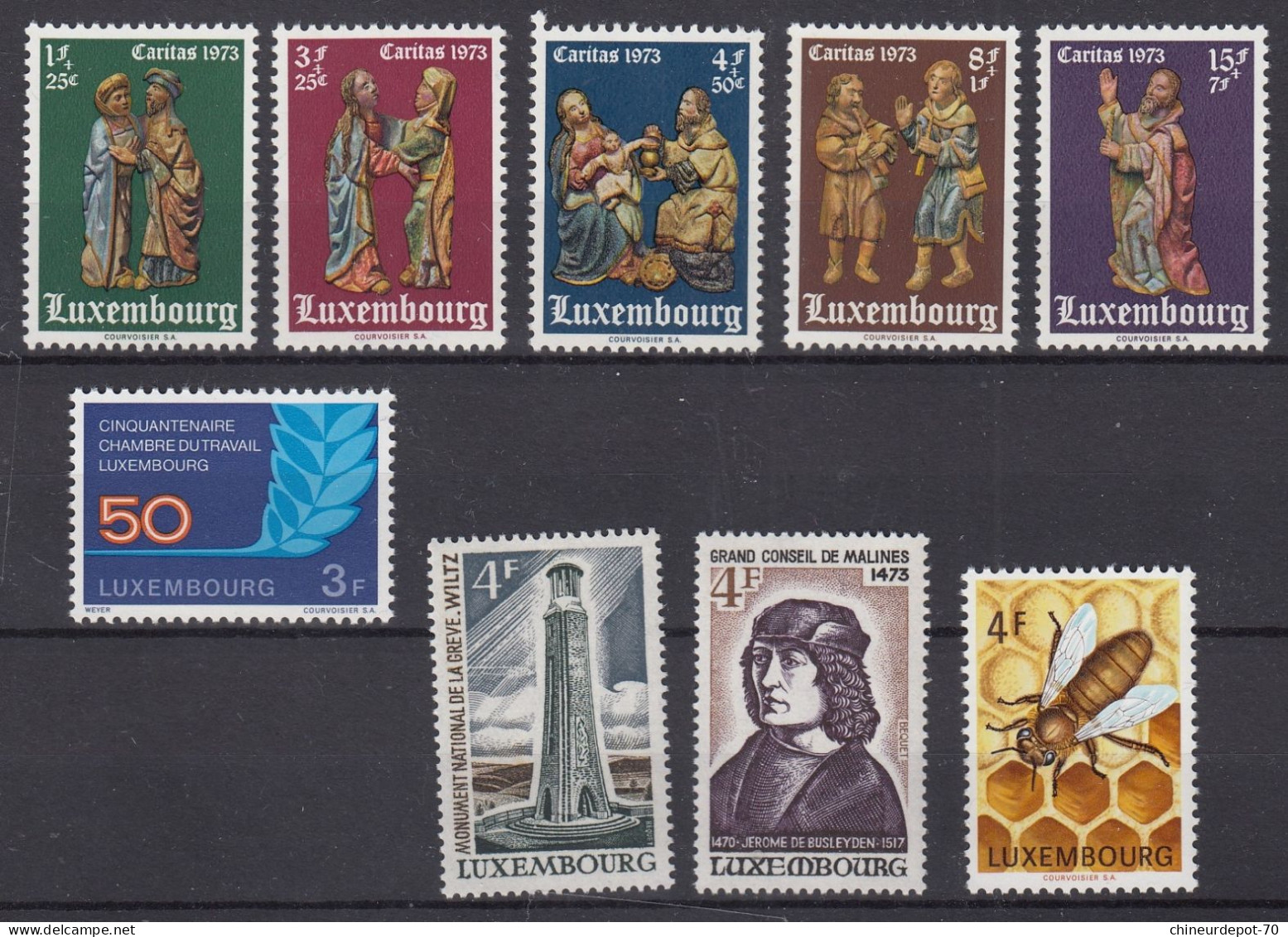 Luxembourg NEUFS SANS CHARNIERE ** 1973 - Unused Stamps