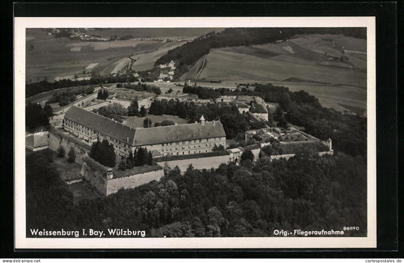 AK Weissenburg I. Bay., Wülzburg, Fliegeraufnahme  - Weissenburg