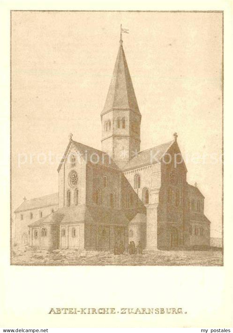 72800890 Arnsburg Hessen Abteikirche Stich Aus Dem 18. Jhdt. Kuenstlerkarte Arns - Lich