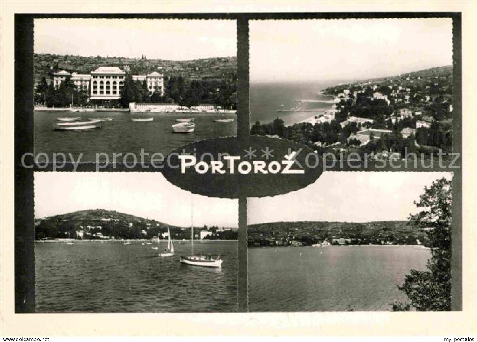 72799393 Portoroz Hafen Bucht Teilansicht  Slovenia - Slovenia