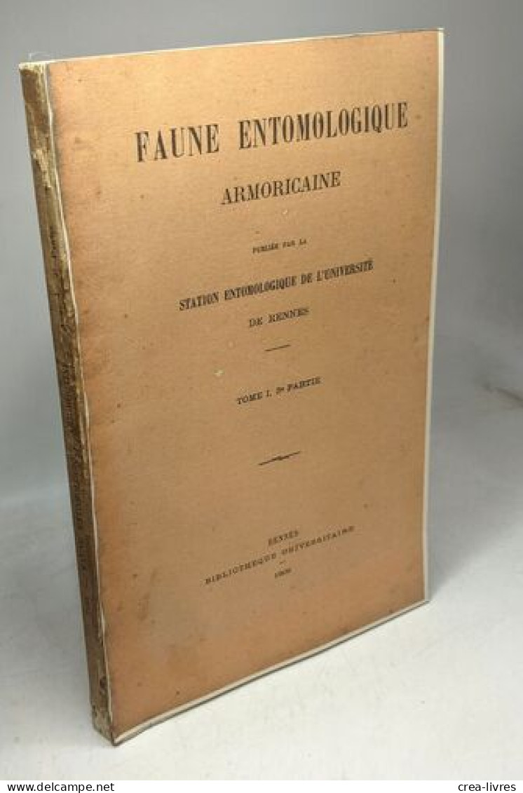 Faune Entomologique Aromircaine - TOME I 3e Partie - Non Classés