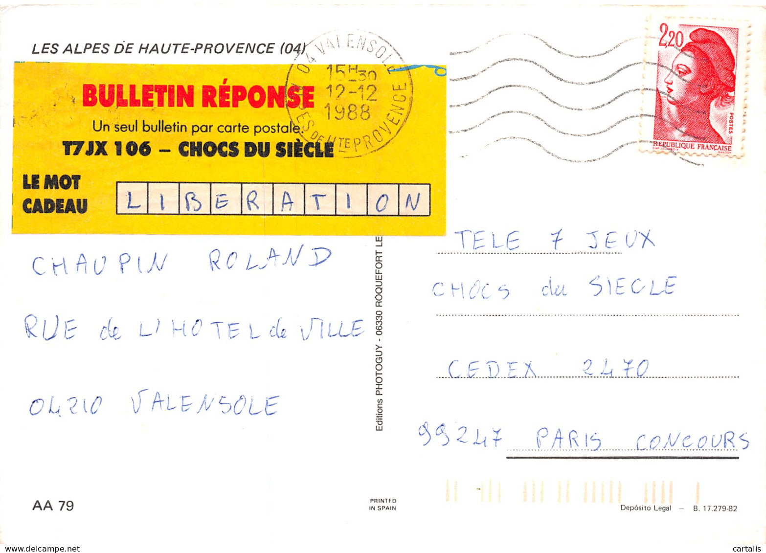 04-ALPES DE HAUTE PROVENCE-N°4177-B/0019 - Andere & Zonder Classificatie