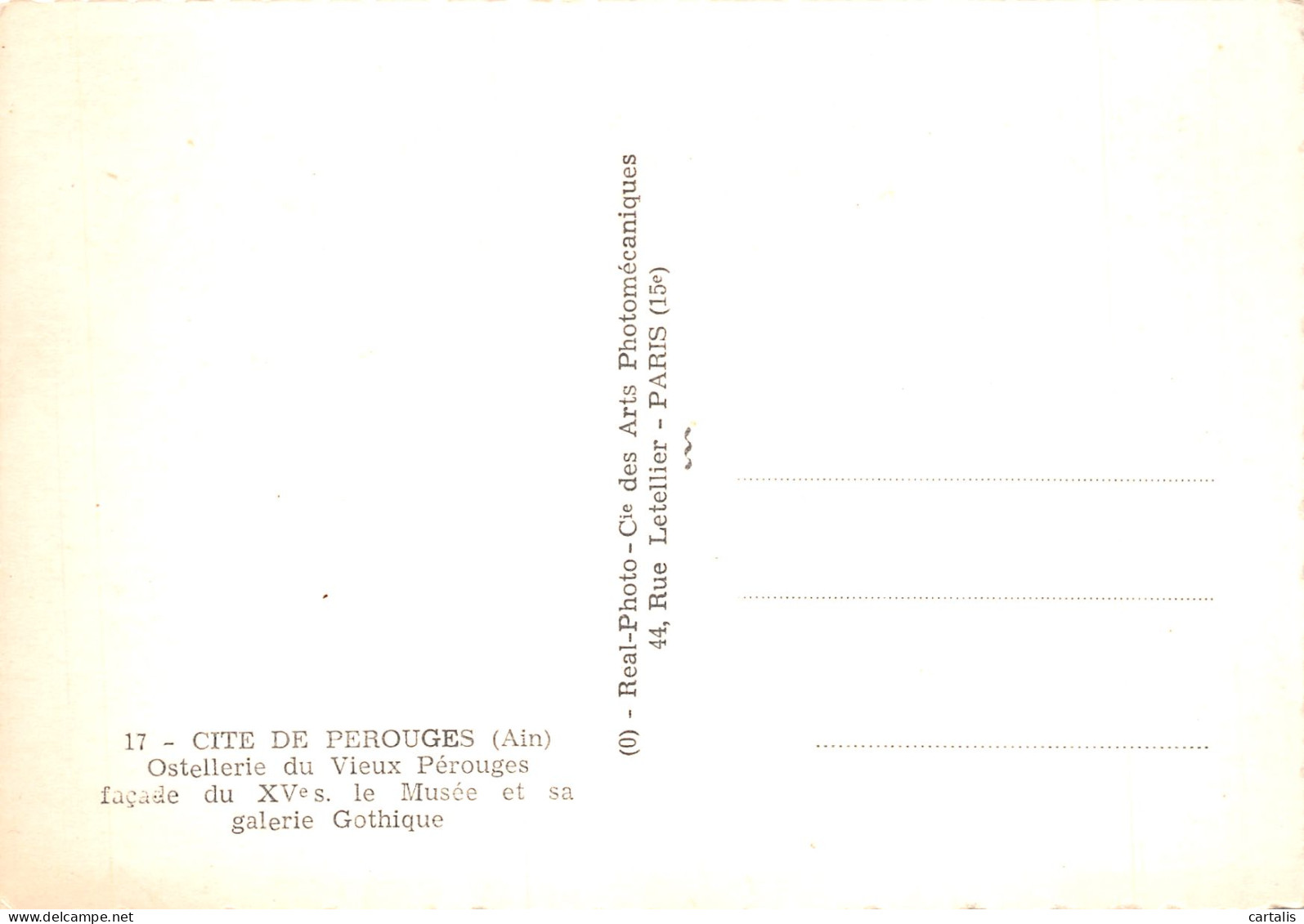 01-CITE DE PEROUGES-N°4181-A/0237 - Ohne Zuordnung