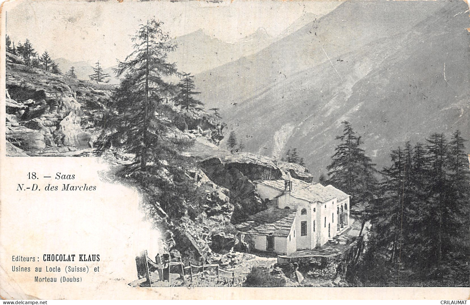 ET-SUISSE SAAS NOTRE DAME DES MARCHES-N°LP5130-E/0007 - Saas Im Prättigau