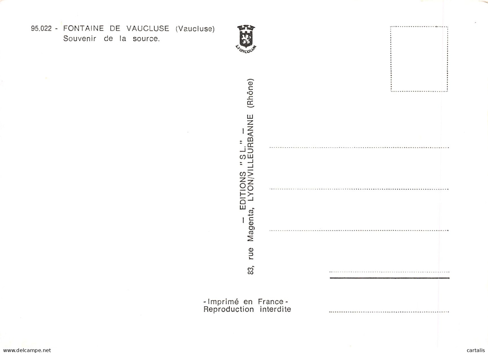 84-FONTAINE DE VAUCLUSE-N°4181-D/0359 - Other & Unclassified