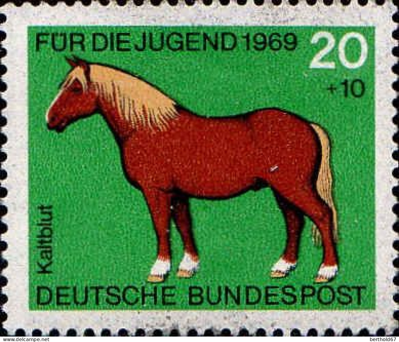 RFA Poste N** Yv: 441/444 Für Die Jugend Chevaux (Thème) - Horses