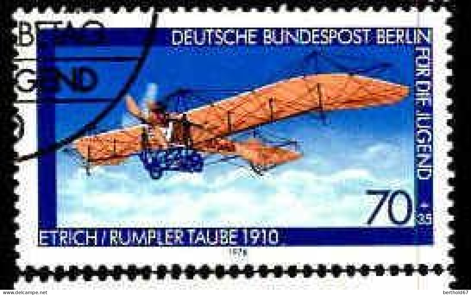 Berlin Poste Obl Yv:524/527 Pour La Jeunesse Aéronautique (TB Cachet Rond) (Thème) - Airplanes