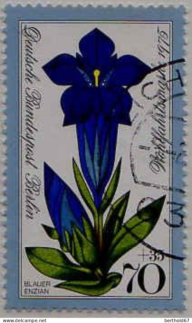 Berlin Poste Obl Yv:474/477 Bienfaisance Fleurs Des Alpes (TB Cachet Rond) (Thème) - Sonstige & Ohne Zuordnung