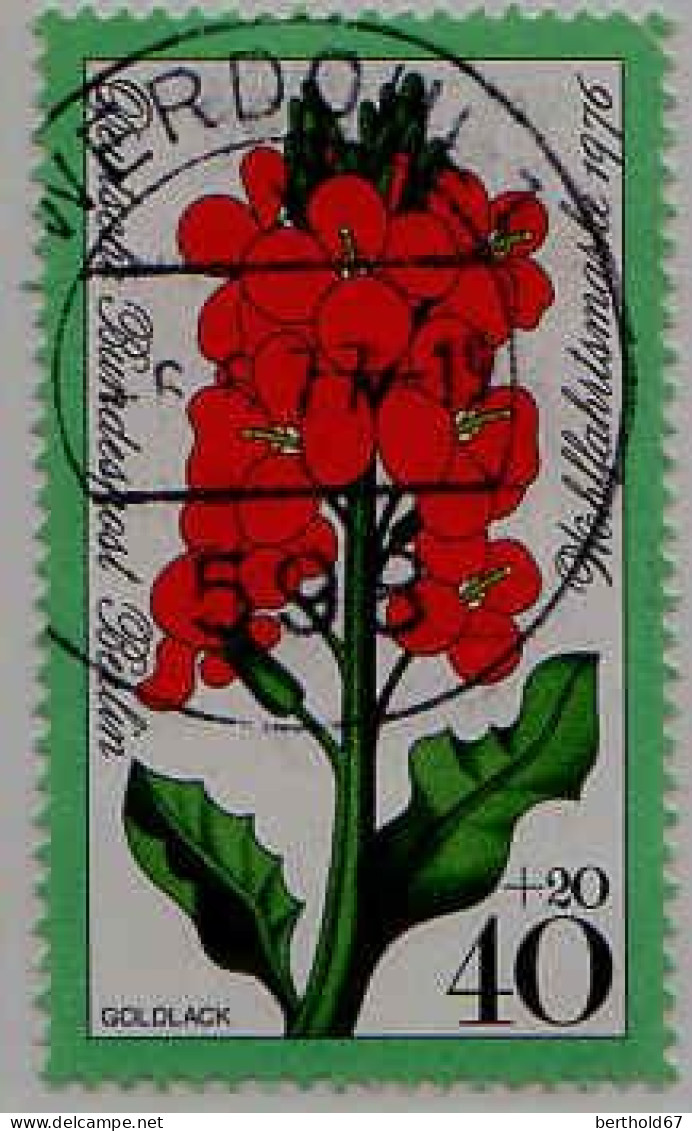 Berlin Poste Obl Yv:488/491 Bienfaisance Fleurs Des Jardins (Beau Cachet Rond) (Thème) - Sonstige & Ohne Zuordnung