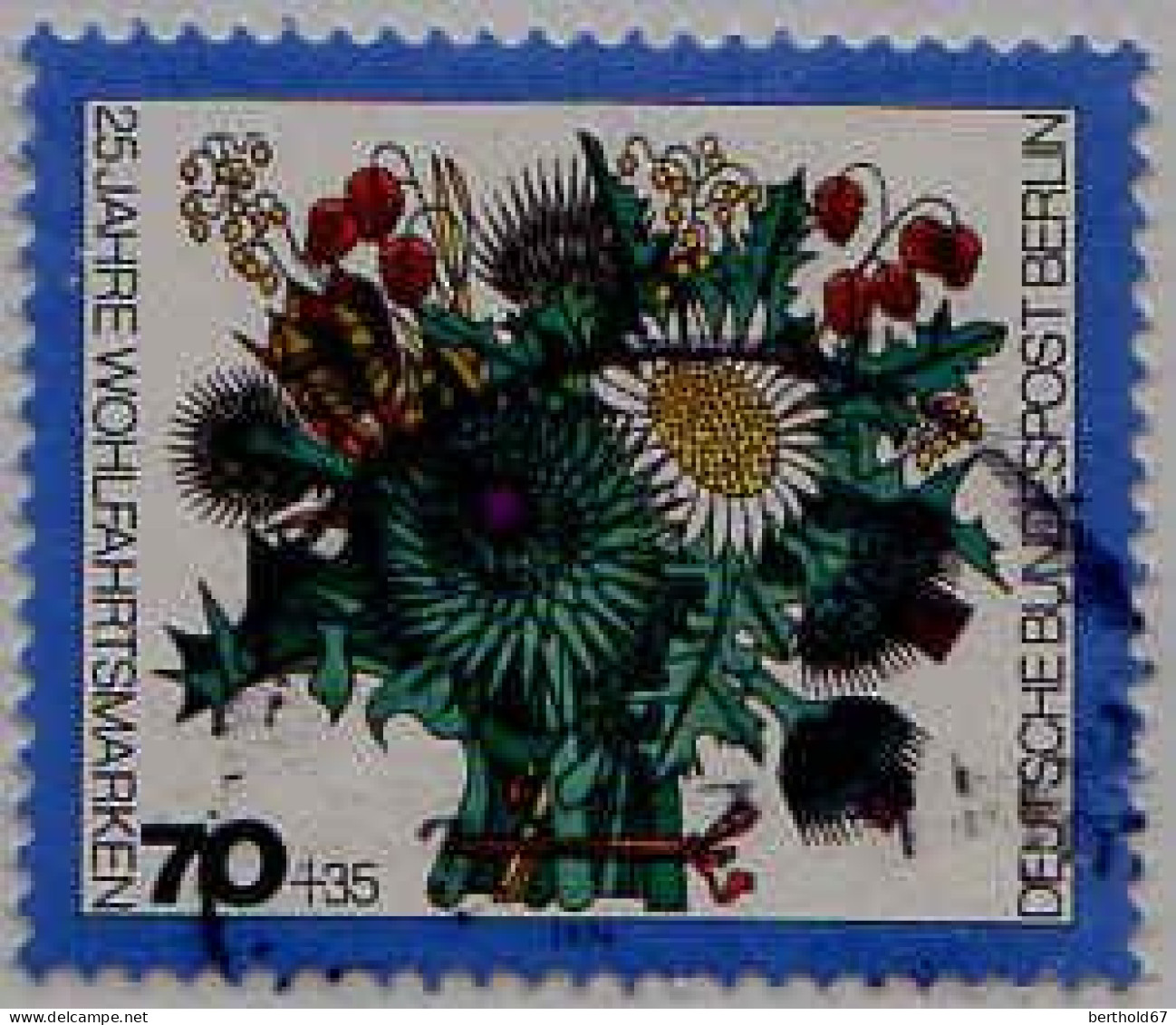 Berlin Poste Obl Yv:437/440 Bienfaisance Bouquets De Fleurs (cachet Rond) (Thème) - Sonstige & Ohne Zuordnung