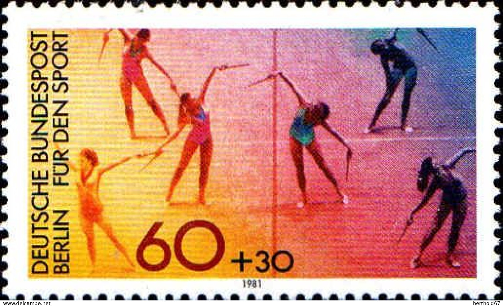 Berlin Poste N** Yv:606/607 Pour Le Sport Gymnastique & Course (Thème) - Andere & Zonder Classificatie
