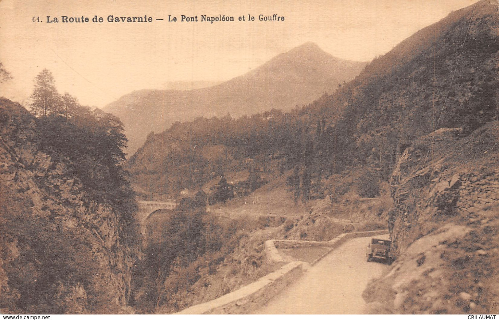 65-GAVARNIE LE PONT NAPOLEON ET LE GOUFFRE-N°LP5134-F/0259 - Gavarnie