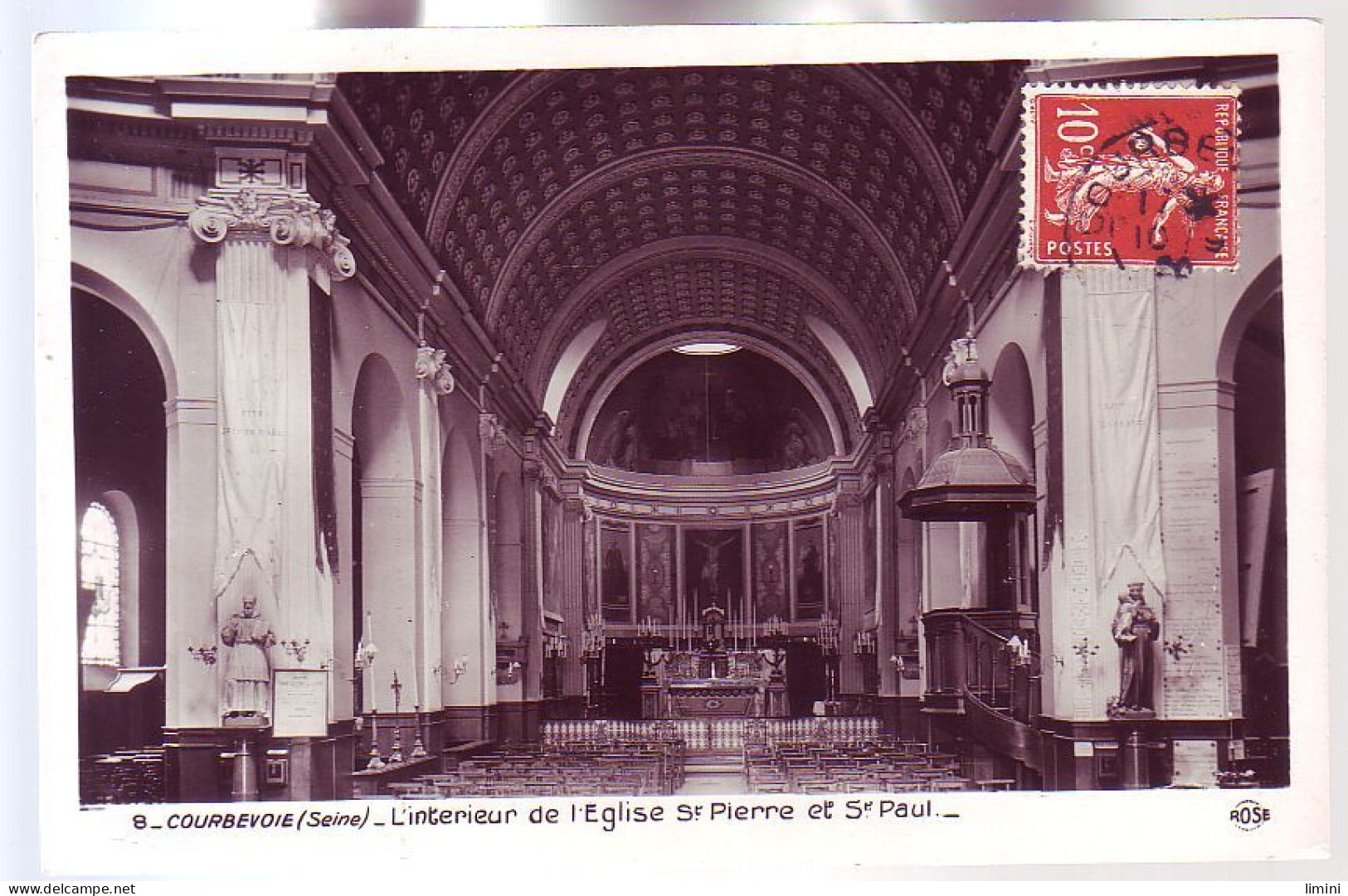 92 - COURBEVOIE - ÉGLISE SAINT-PIERRE - INTERIEUR - - Courbevoie