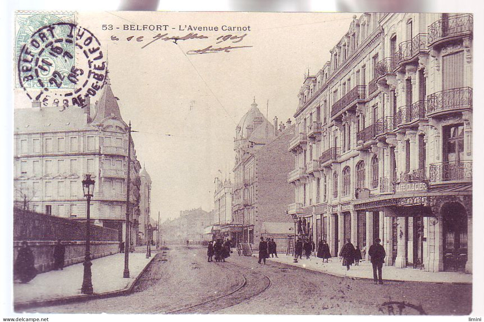 90 - BELFORT - AVENUE CARNOT - ANIMÉE - - Belfort - Stadt