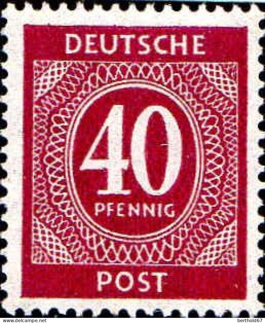 Allemagne Interzone Poste N** Yv:19 Mi:929 Chiffre - Mint