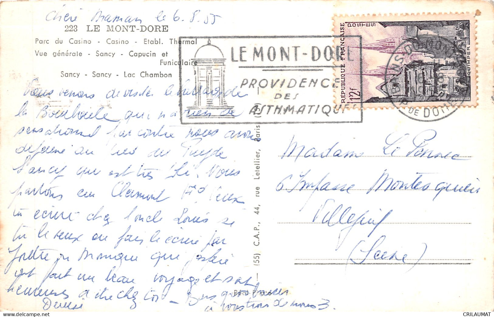 63-LE MONT DORE-N°5136-A/0241 - Le Mont Dore