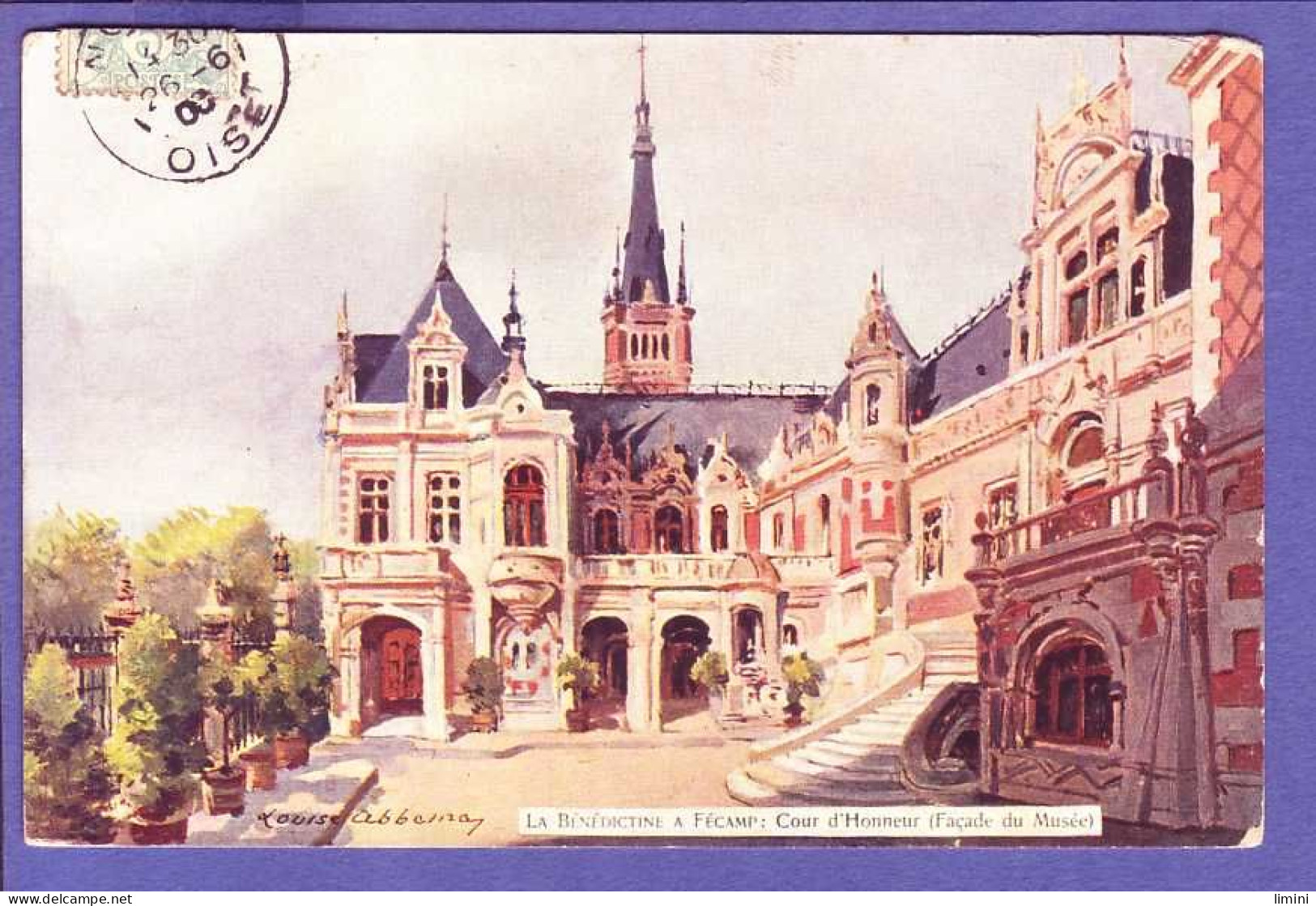 76 - FECAMP - CARTE ILLUSTRÉE - COURS D''HONNEUR Du MUSÉE - ' - Fécamp