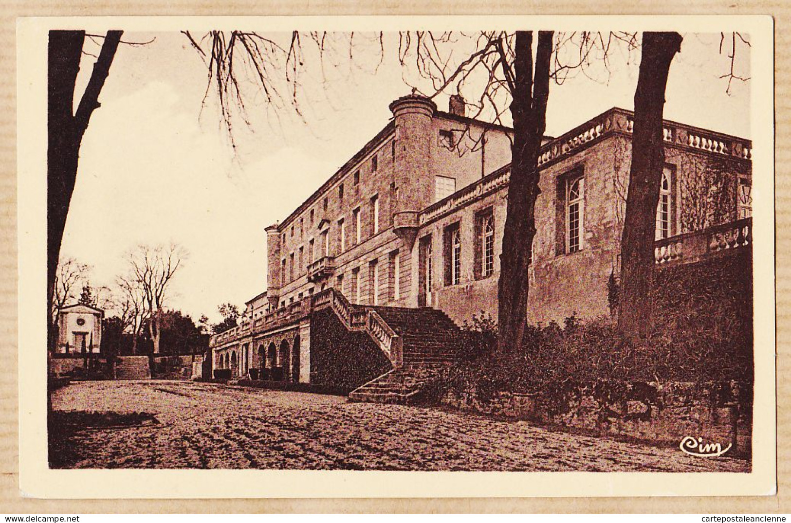 38601 / ⭐ Etat Parfait -  MONTAGNAC Hérault Château De LAVAGNAC Escalier Façade Côté Parc 1920s CIM COMBIER  - Montagnac