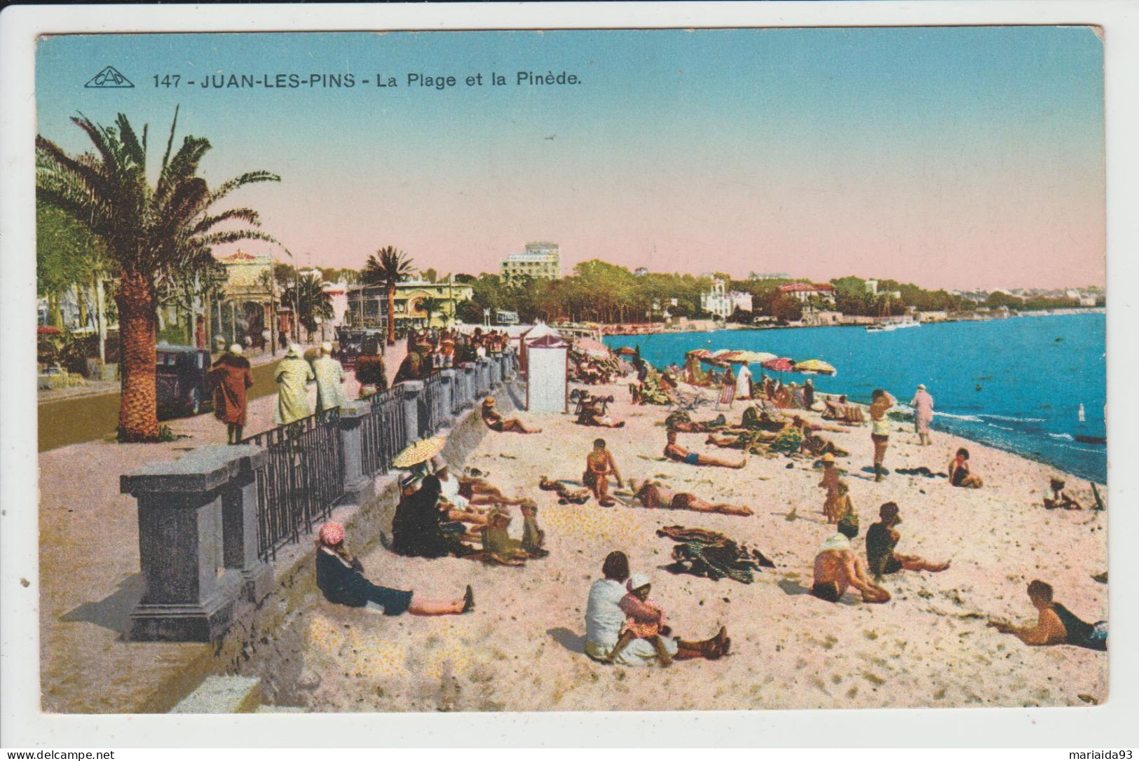 ANTIBES - ALPES MARITIMES - JUAN LES PINS - LA PLAGE ET LA PINEDE - Juan-les-Pins