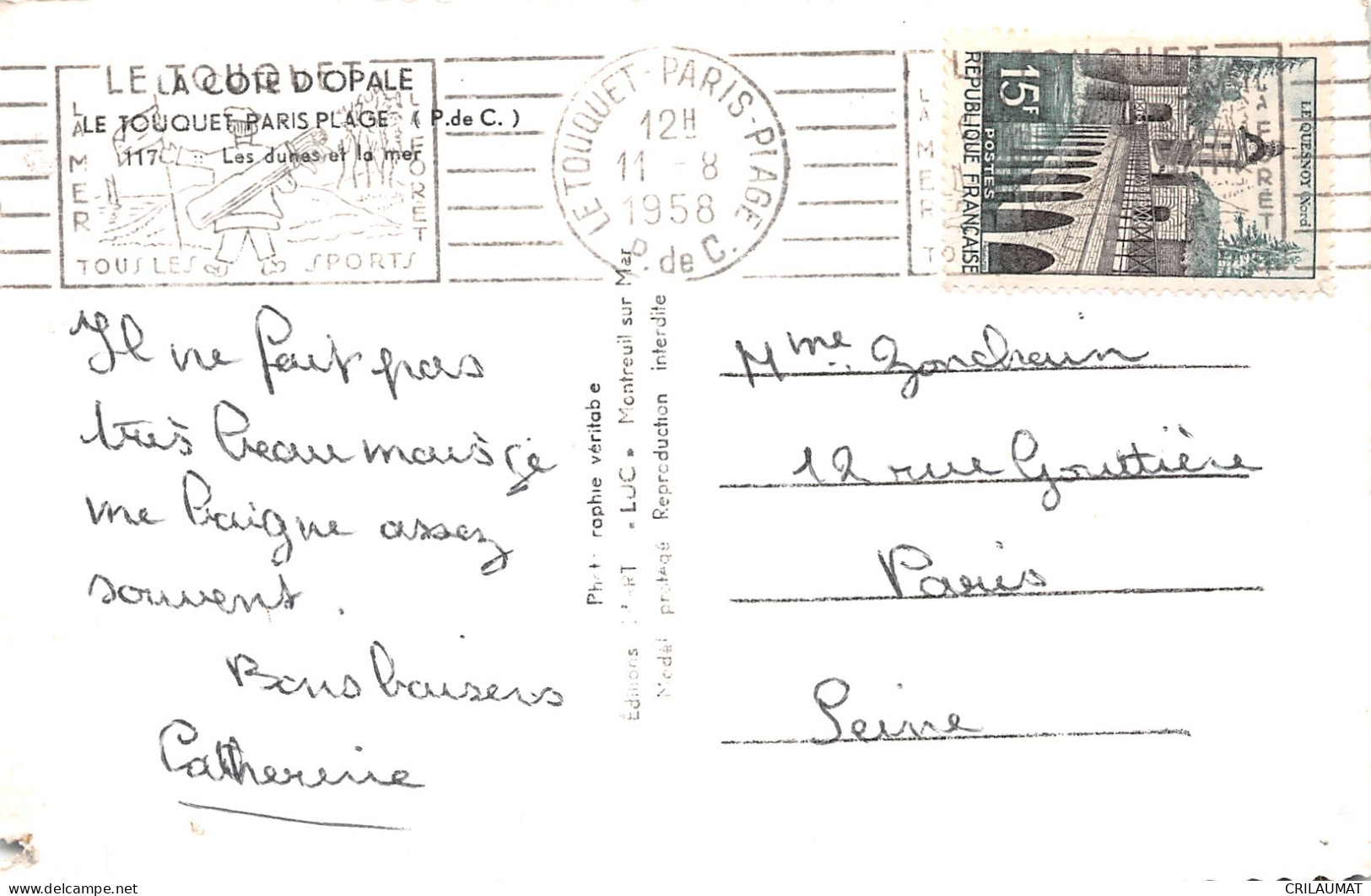 62-LE TOUQUET PARIS PLAGE-N°5138-E/0195 - Le Touquet