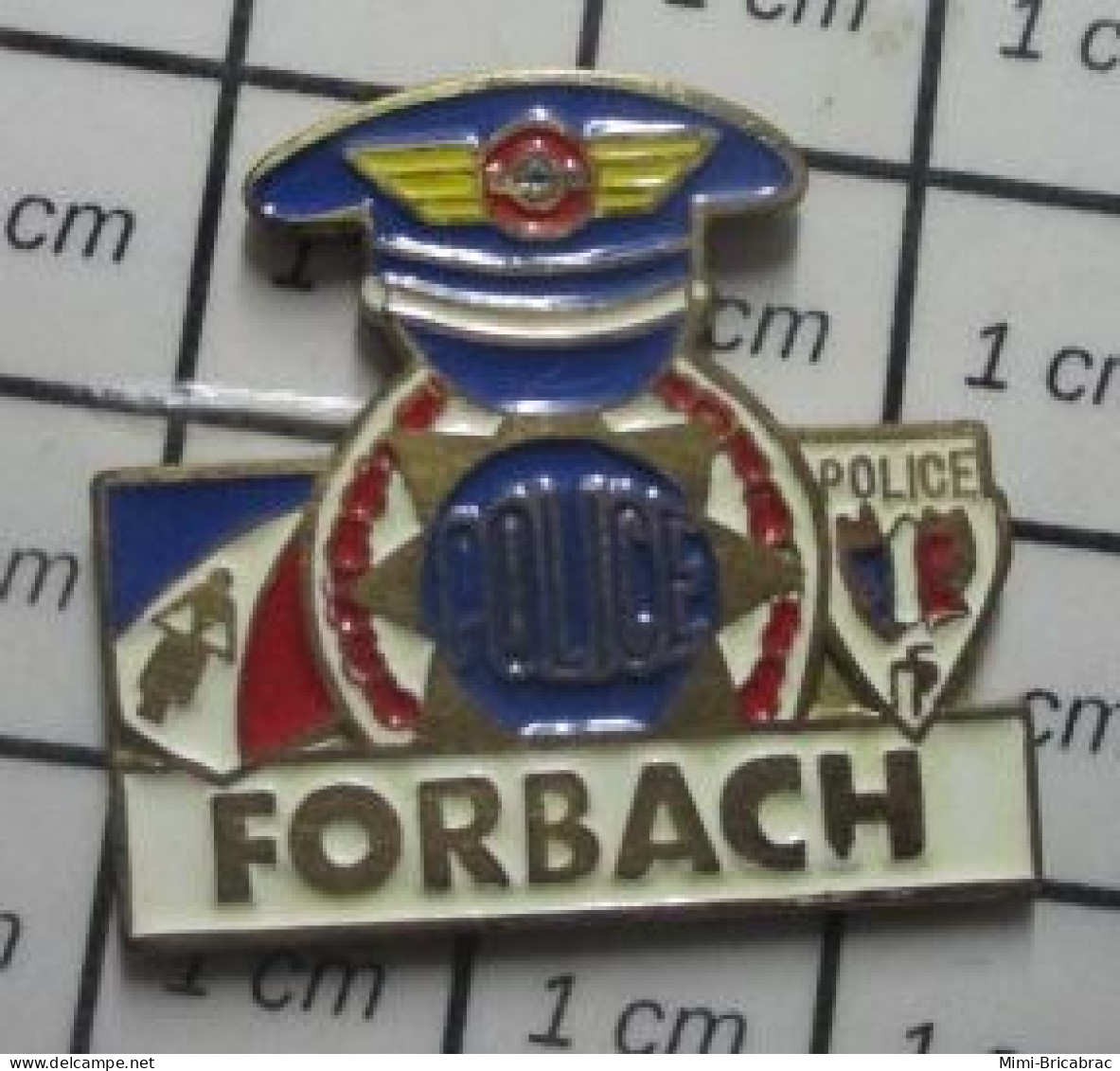 1818B  Pin's Pins : Rare Et Belle Qualité POLICE / GAPETTE FORBACH Moselle En Région Grand Est - Politie