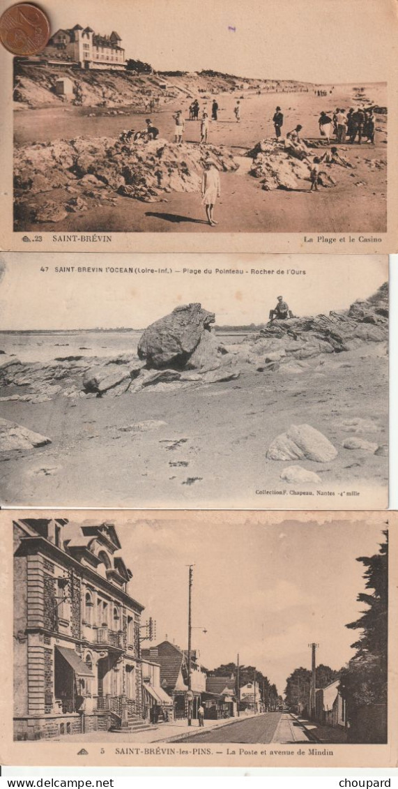 44 - 3 Cartes Postales Anciennes De SAINT BREVIN LES PINS - Saint-Brevin-les-Pins