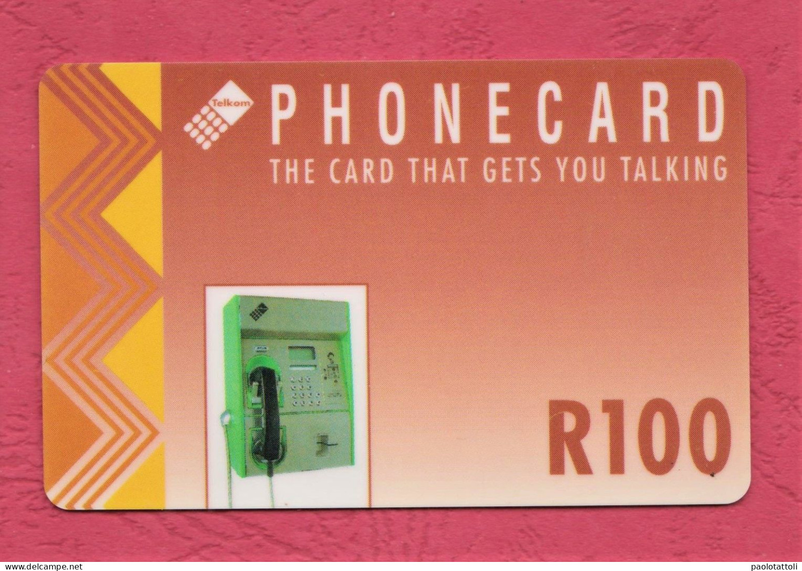 South Africa, Sud Africa- Used Phone Card With Chip By 50 & 100ands, Telkom. The Card That Gets You Talking. - South Africa