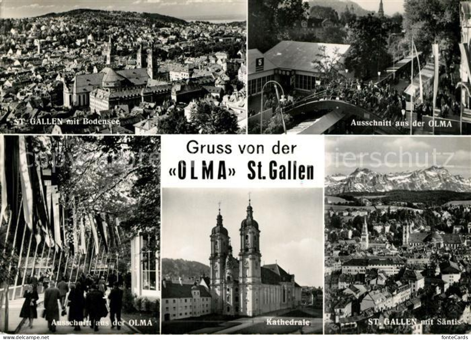 13274997 St Gallen SG OLMA Messe Fliegeraufnahme Bodensee Saentis Kathedrale St  - Sonstige & Ohne Zuordnung