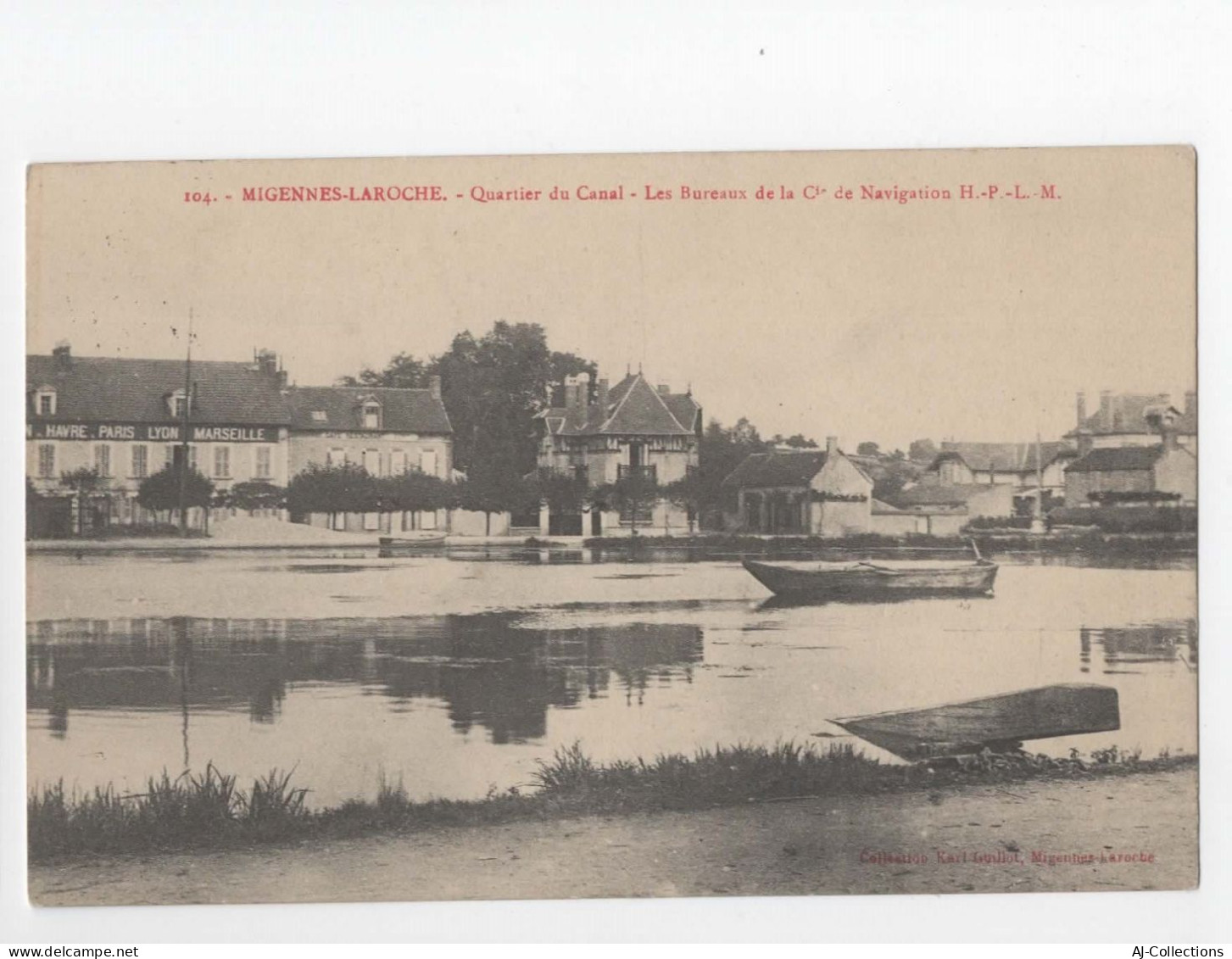 AJC - Migennes Laroche -quartier Du Canal - Les Bureaux De La Ci De Naigation H P L M - Migennes