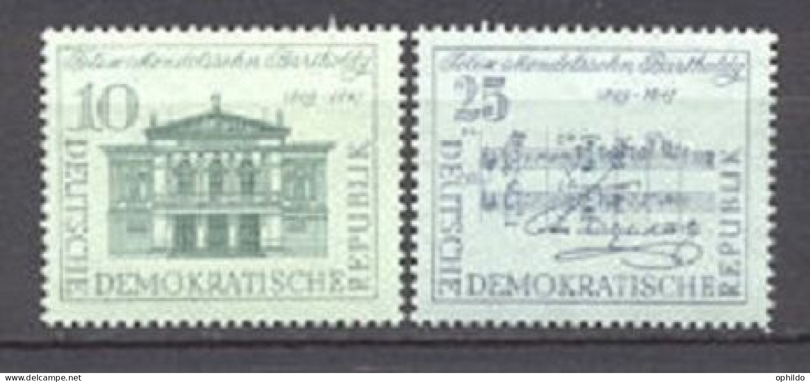 DDR    391/392  * *  TB  Musique   Cote 3 Euro     - Unused Stamps