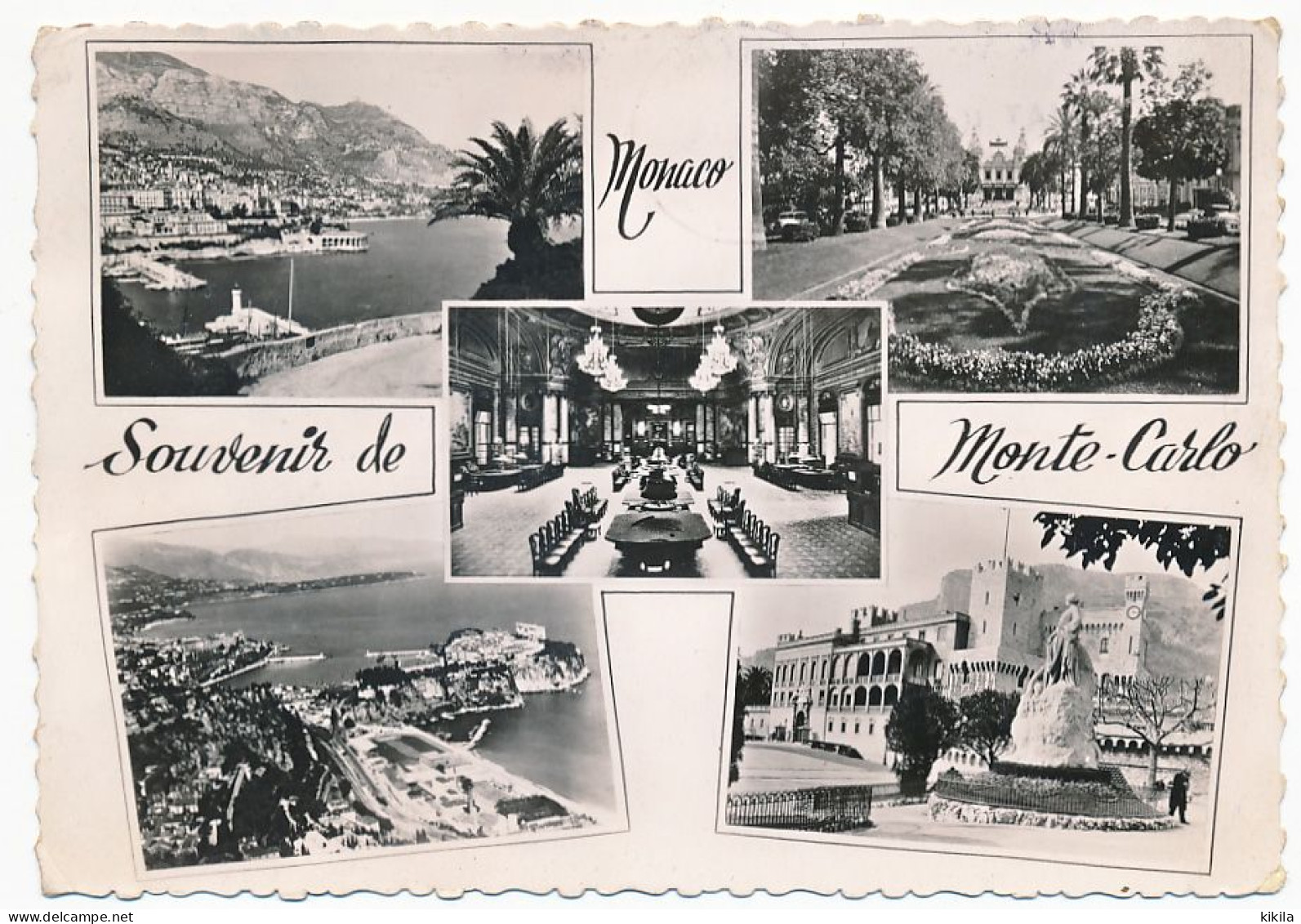 CPSM Dentelée 10.5 X 15 Monaco (19) Souvenir De MONACO Et MONTE CARLO - Tarjetas Panorámicas