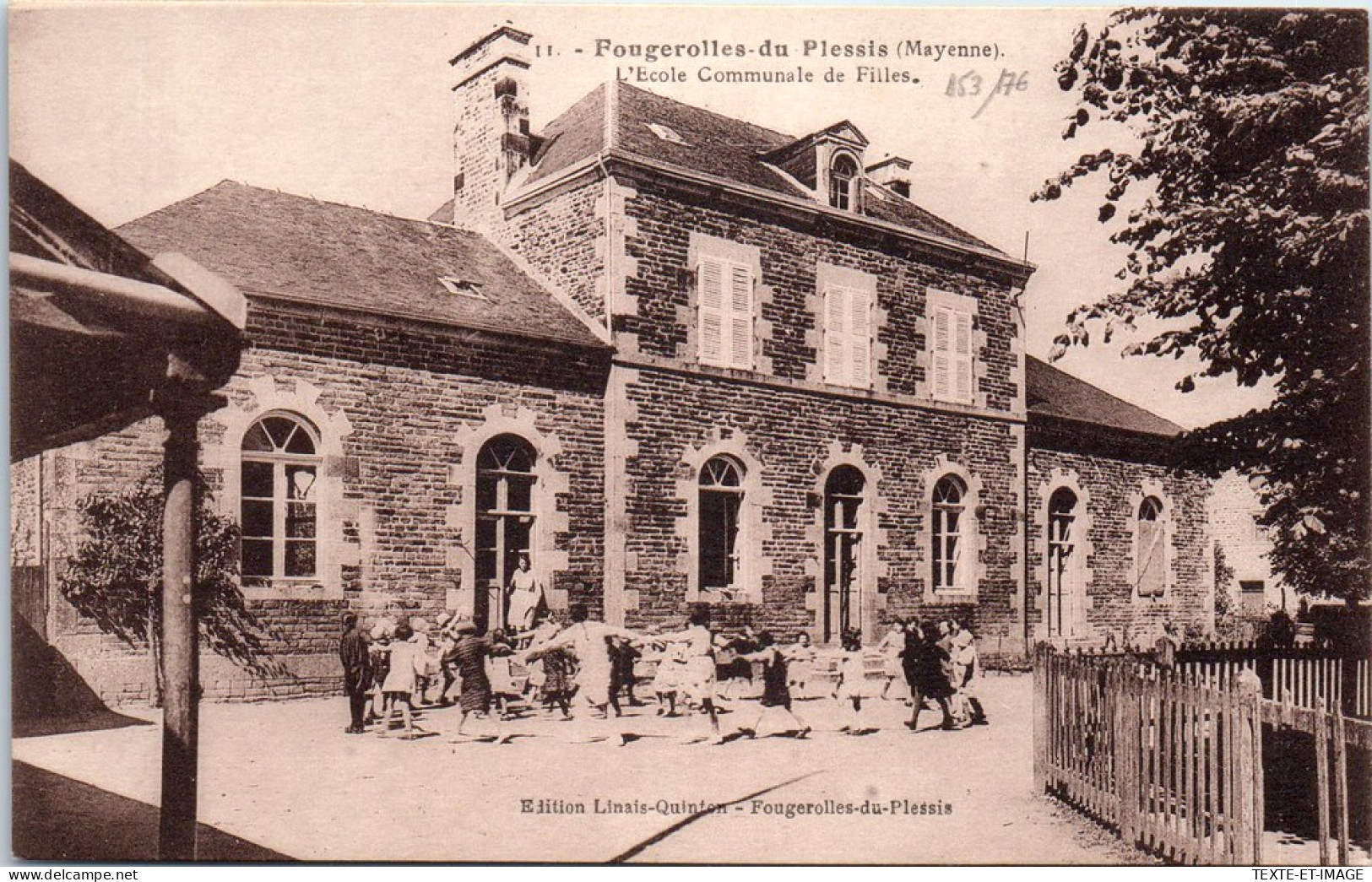 53 FOUGEROLLES DU PLESSIS - L'ecole Communale Des Filles  - Other & Unclassified