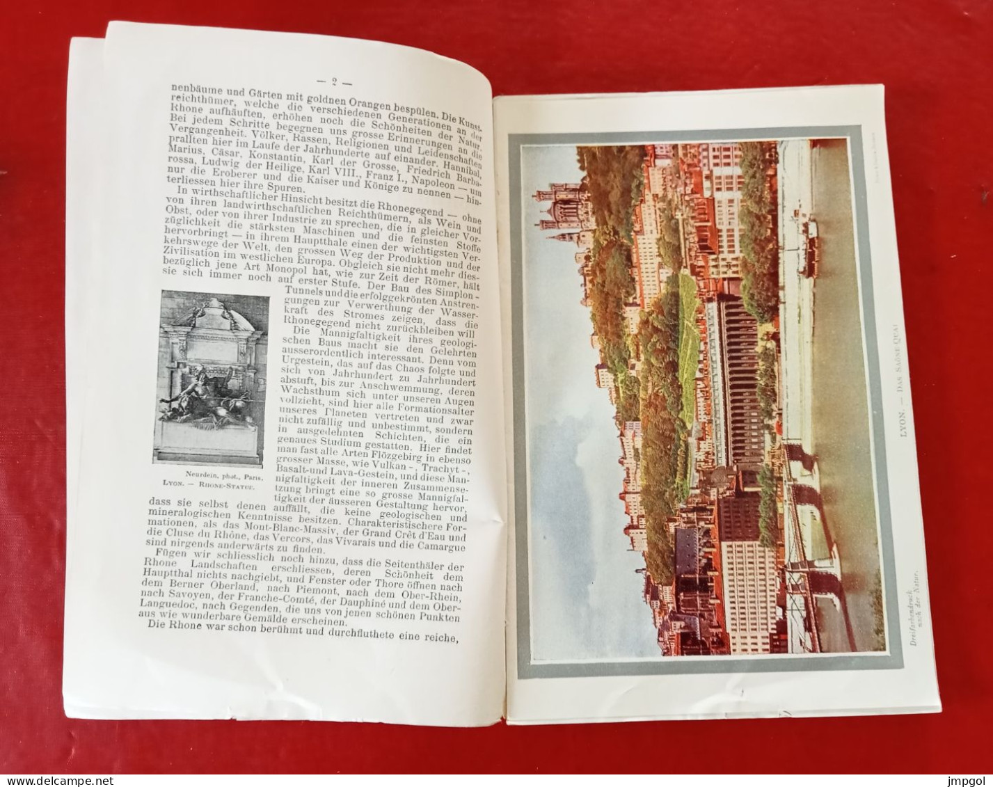 Guide Chemins De Fer PLM Le Rhône De Sa Source à La Mer Die Rhone Von Ihrer Quelle Bis Zum Meere Vers 1900 - Reiseprospekte