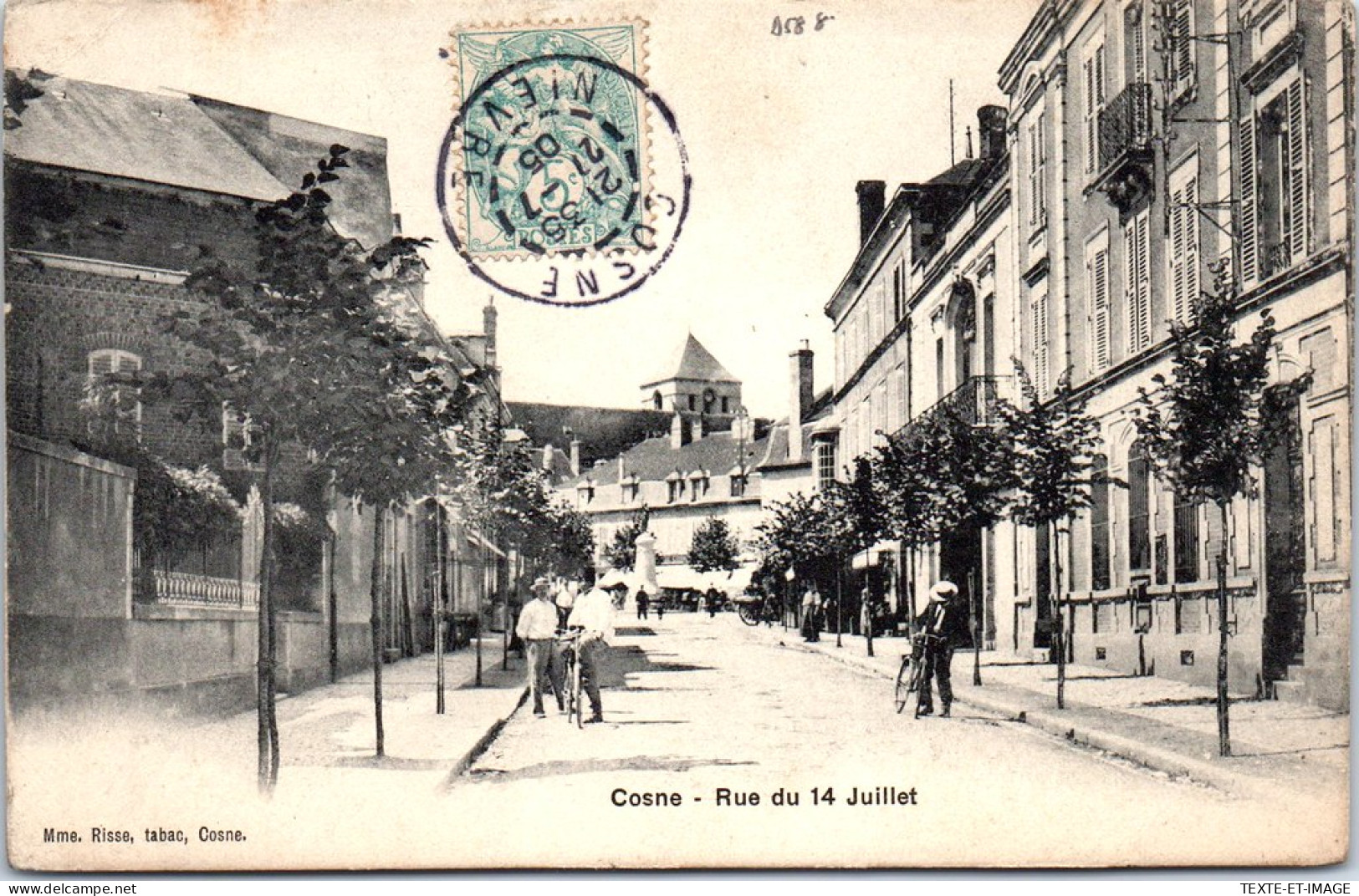 58 COSNE SUR LOIRE - La Rue Du 14 Juillet -  - Cosne Cours Sur Loire