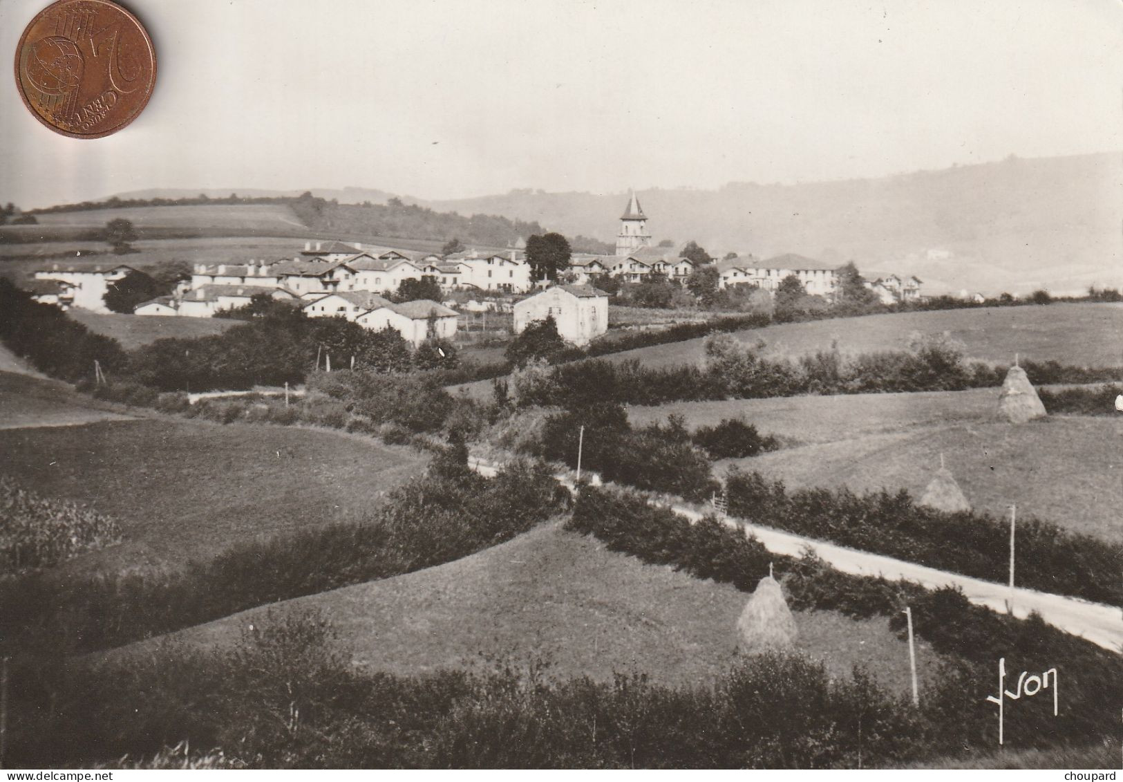 64 - Carte Postale Ancienne De   AINHOA  Vue Aérienne - Ainhoa