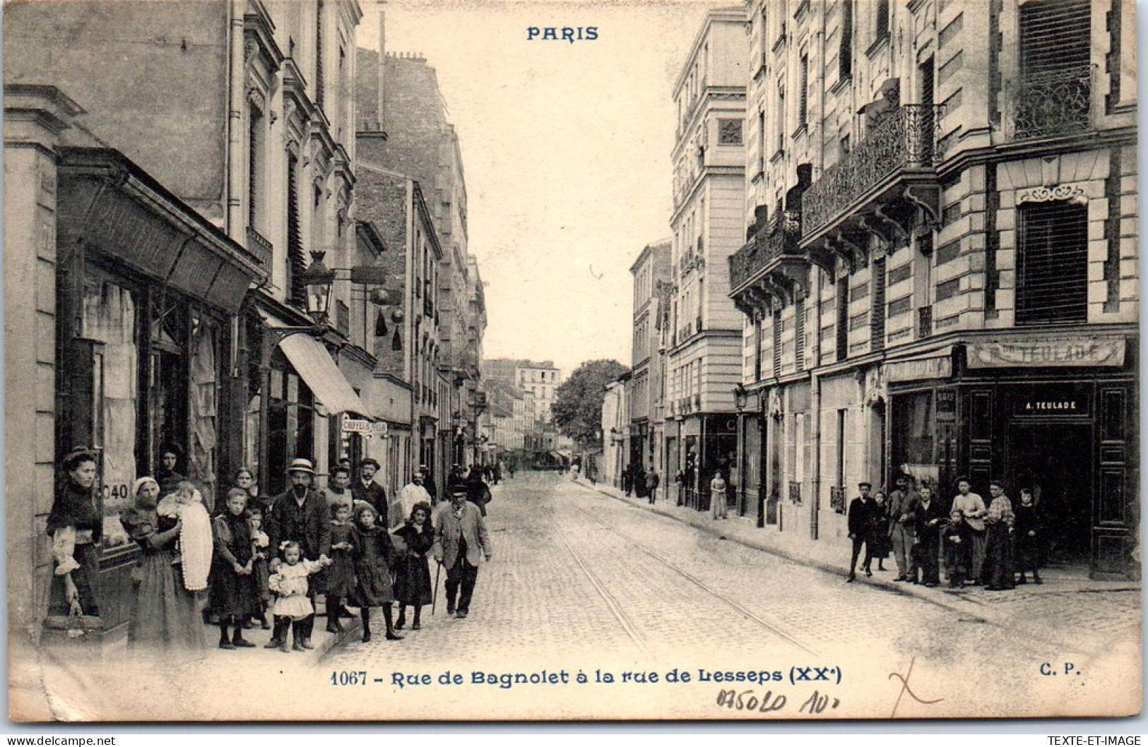 75020 PARIS - Rue De Bagnolet A La Rue De Lesseps  - Arrondissement: 20