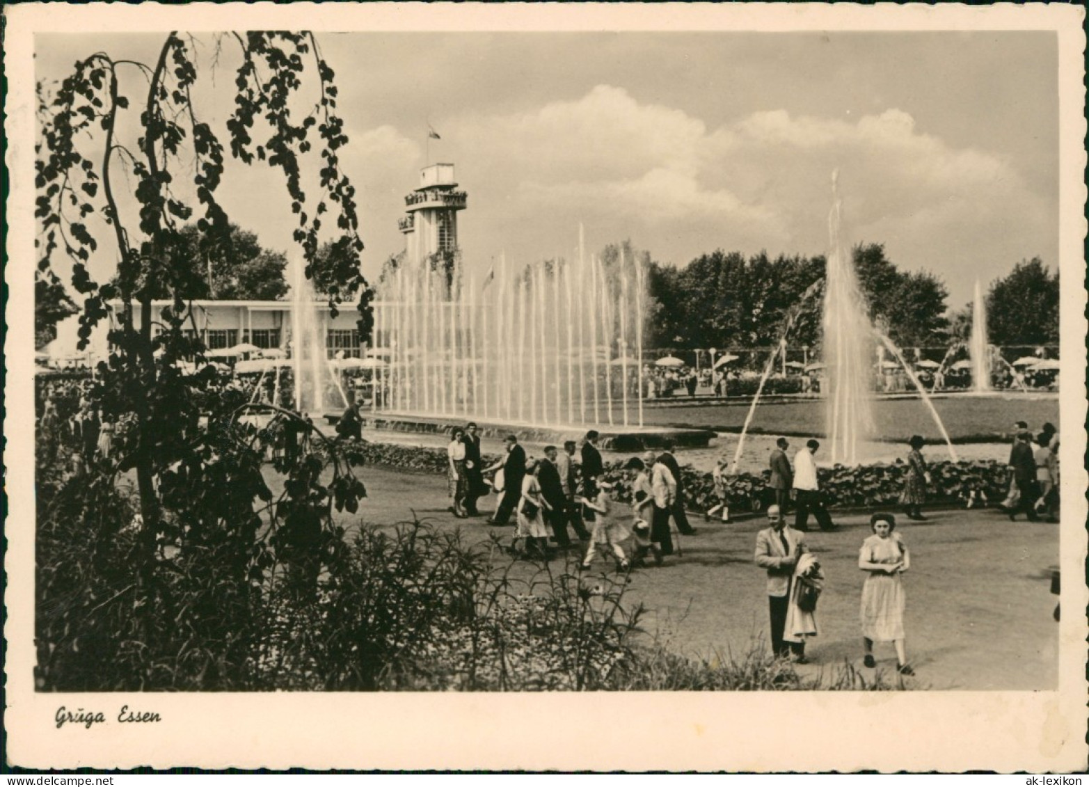 Ansichtskarte Essen (Ruhr) Grugapark - Springbrunnen 1961 - Essen