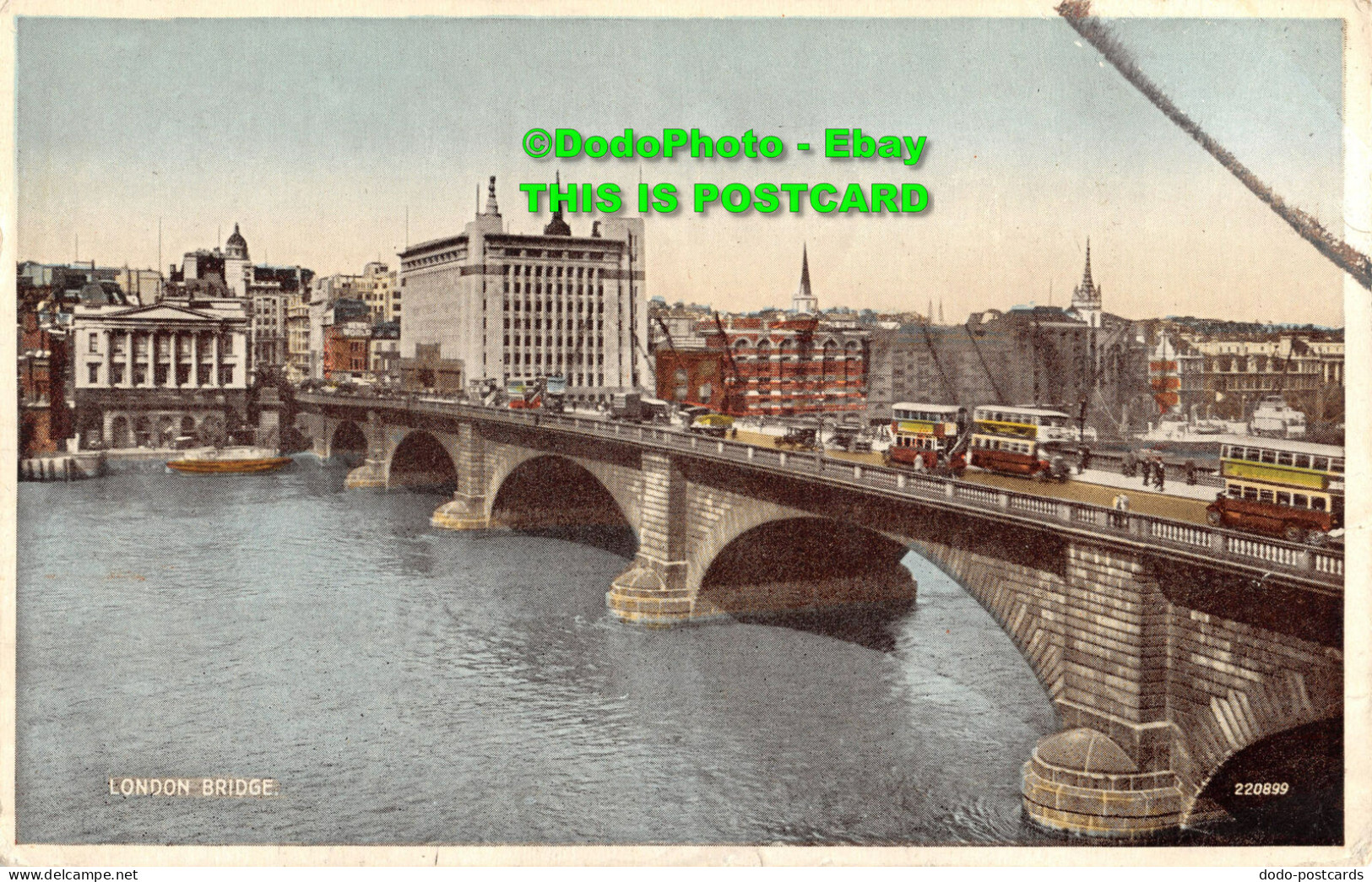 R355069 London Bridge. Postcard. 1938