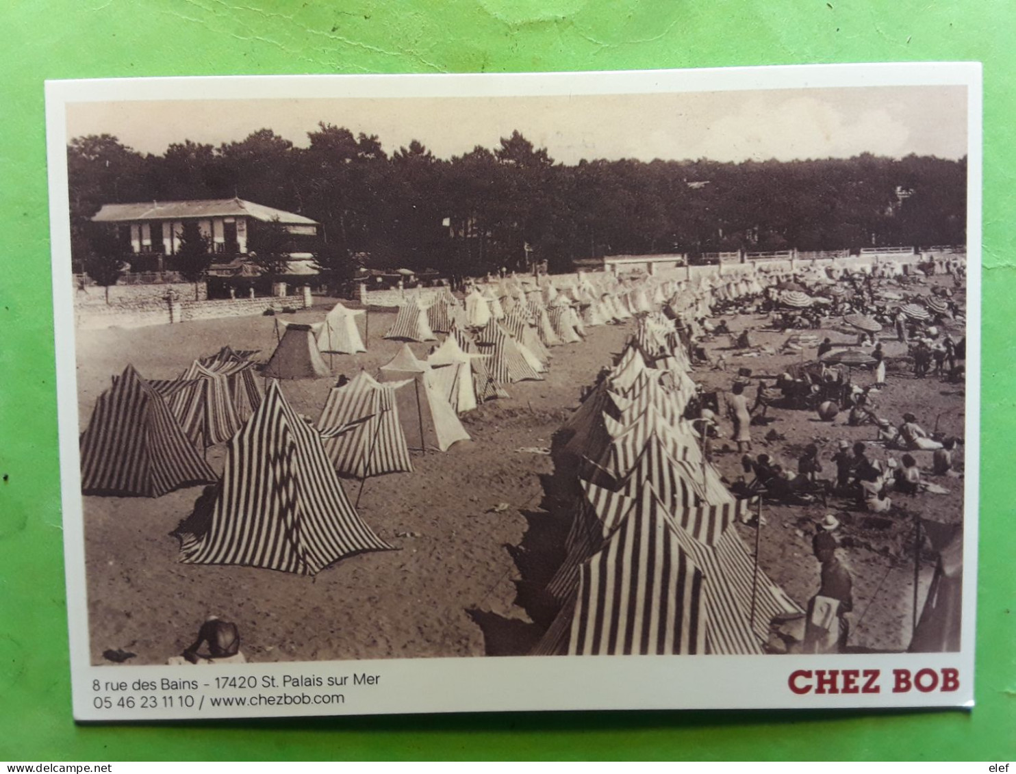 ST SAINT PALAIS SUR MER,  Charente Maritime,  Restaurant CHEZ BOB , D'après Vue Ancienne De La Plage  TB - Saint-Palais-sur-Mer