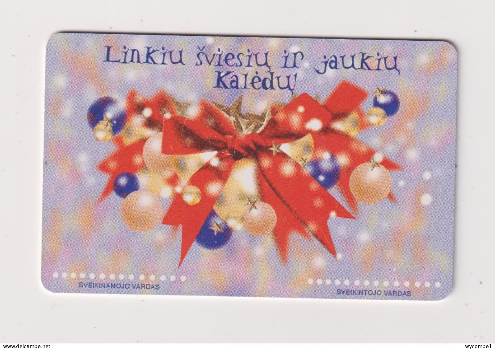 LITHUANIA - Christmas Chip Phonecard