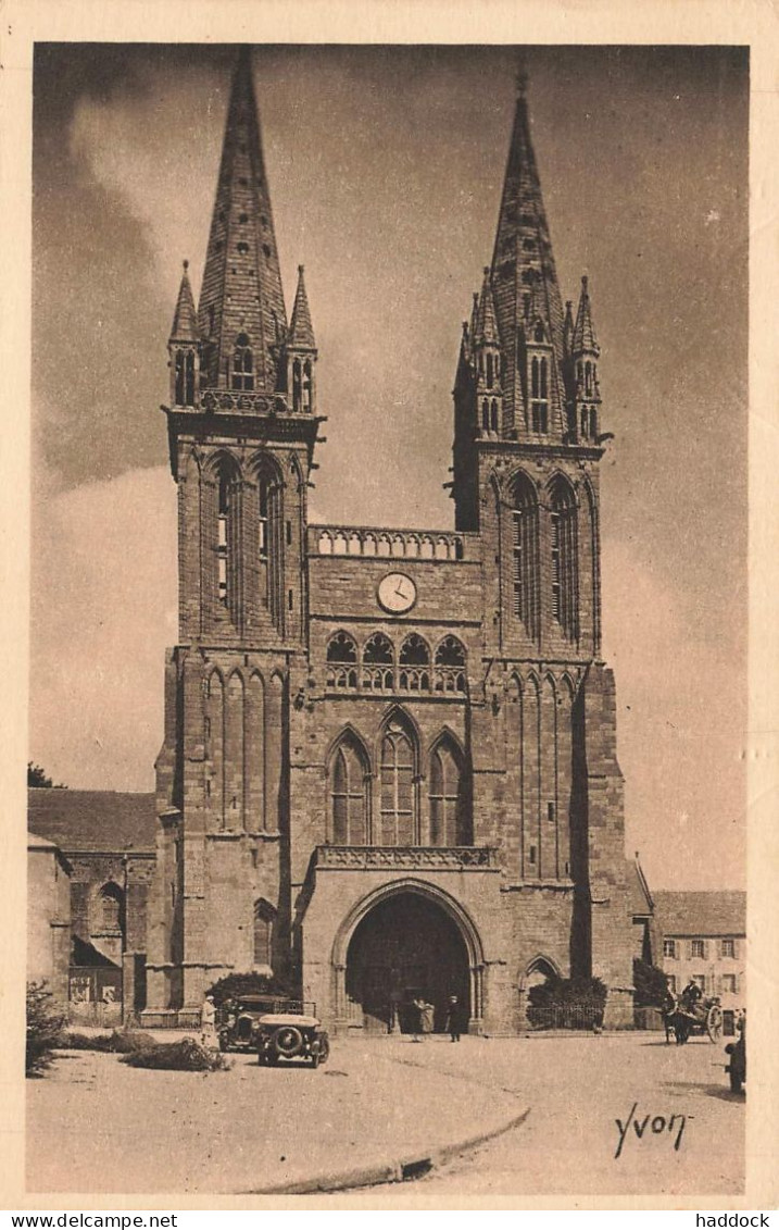 SAINT POL DE LEON : FACADE DE LA BSILIQUE - Saint-Pol-de-Léon