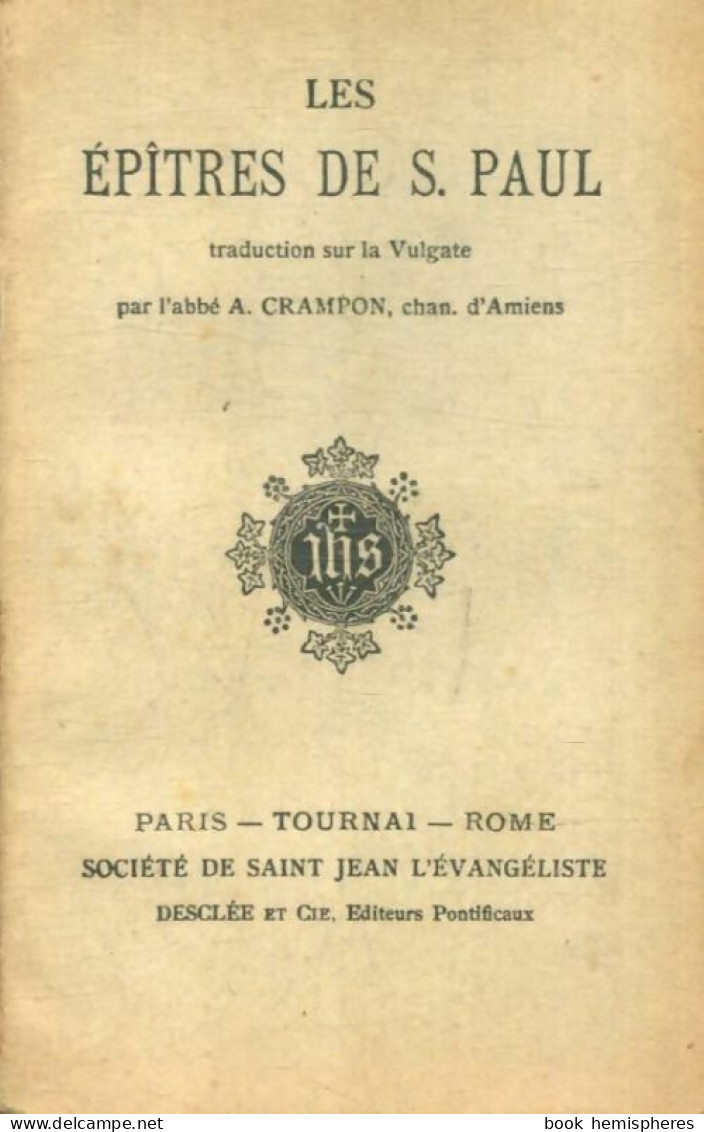 Les épitres De Saint Paul (1950) De Saint Paul - Religion