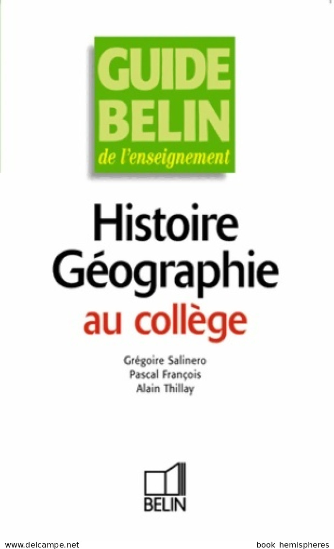 L'histoire-géographie (1996) De Francois P. - Non Classés