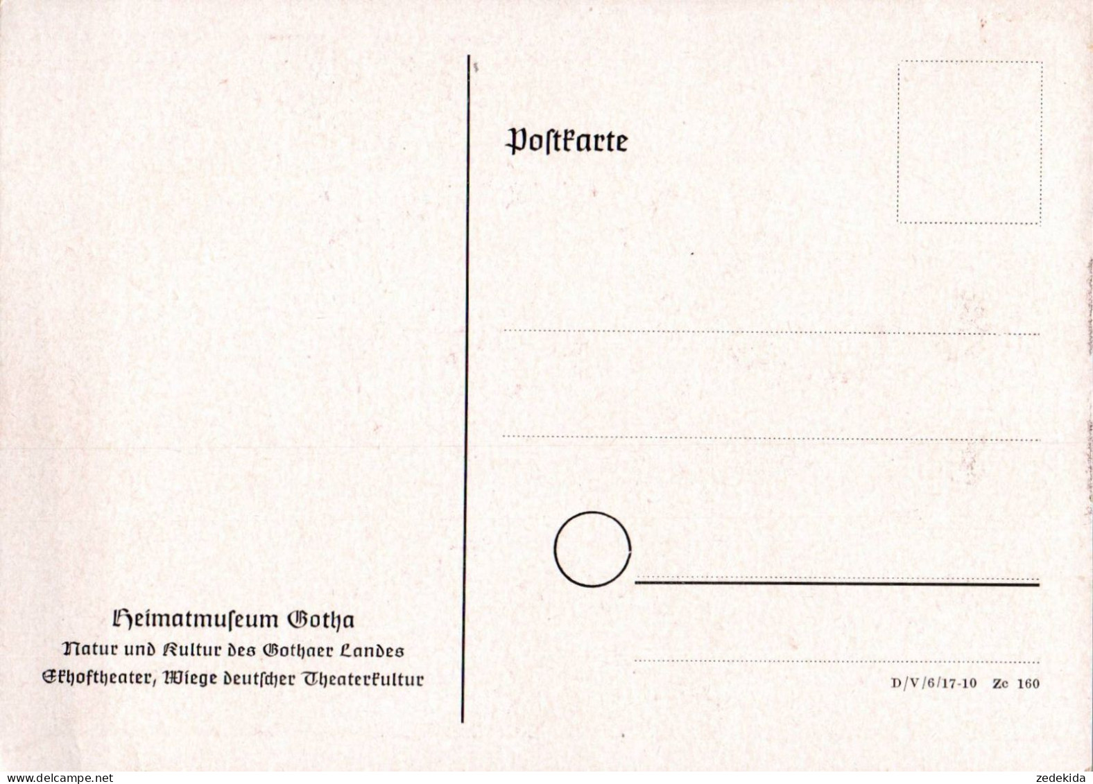 H2271 - TOP Gotha - A. Rose Künstlerkarte - Heimatmuseum Gotha Ekhof-theater Ekhoftheater - Gotha