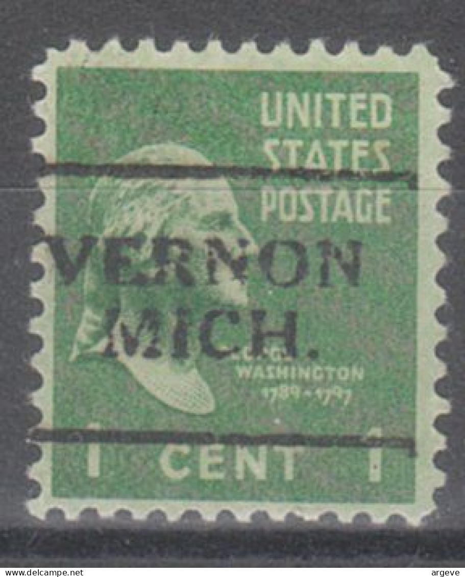 USA Precancel Vorausentwertungen Preo Locals Michigan, Vernon 701 - Precancels