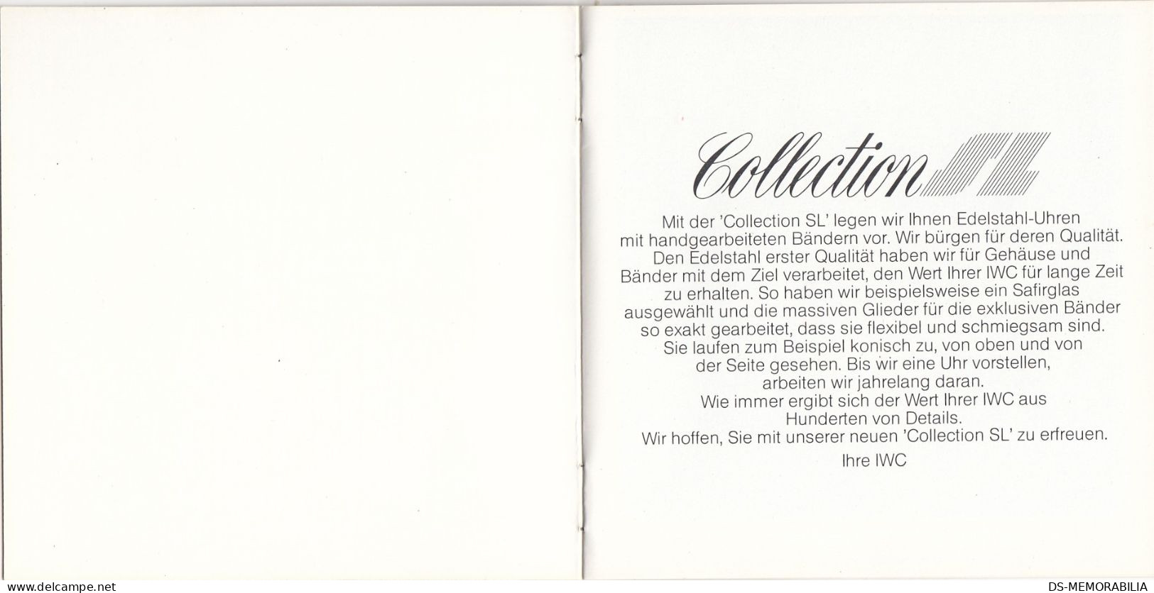 Vintage 1976 IWC Schaffhausen Catalogue & Price List Collection SL - Watches: Top-of-the-Line